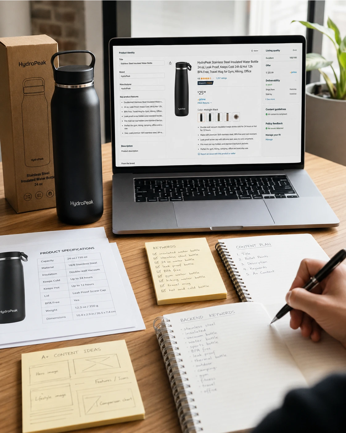 Amazon listing content portfolio placeholder